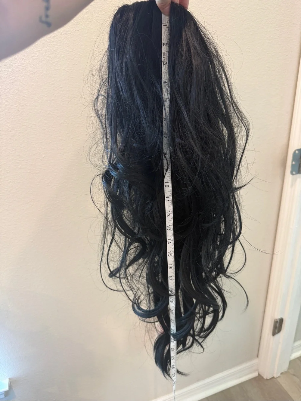 Black Wig Long Curly Wavy Costume Cosplay Halloween Daily Wear ~26